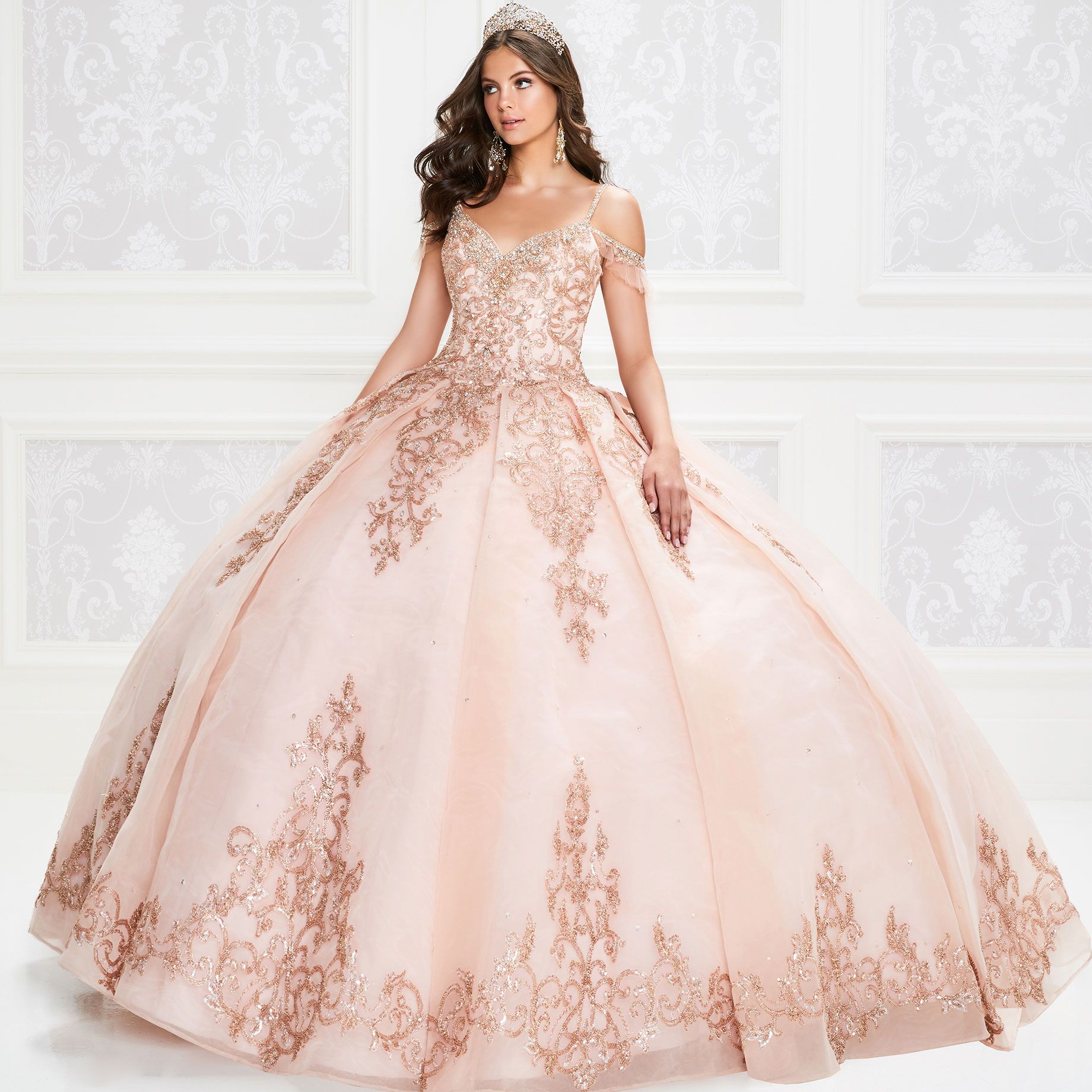 Rose Gold Quinceanera Dresses with Beading Lace Up Ball Gown Prom Gowns Corset Back Vestido De Festa Sweet 16 Dress Custom Made, Light yellow
Rose Gold Quinceanera Dresses with Beading Lace Up Ball Gown Prom Gowns Corset Back Vestido De Festa Sweet 16 Dress Custom Made, Light yellow