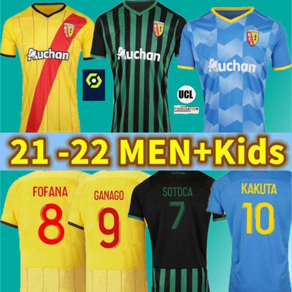 Maillot Lens RC Soccer Jerseys 20 21 GANAGO GRADIT FORTES CAHUZAC PEREZ 2020 2021 RC Lens Soccer Jerseys Kits MAURICIO KAKUTA Team, 21/22 3rd
Maillot Lens RC Soccer Jerseys 20 21 GANAGO GRADIT FORTES CAHUZAC PEREZ 2020 2021 RC Lens Soccer Jerseys Kits MAURICIO KAKUTA Team, 21/22 3rd