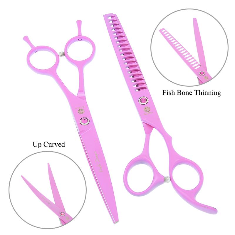 Hair Scissors Purple Dragon 7 Inch Professional Pet Grooming Shears Japan Steel Dogs Cutting Thinning Cat Clippers B0037B
