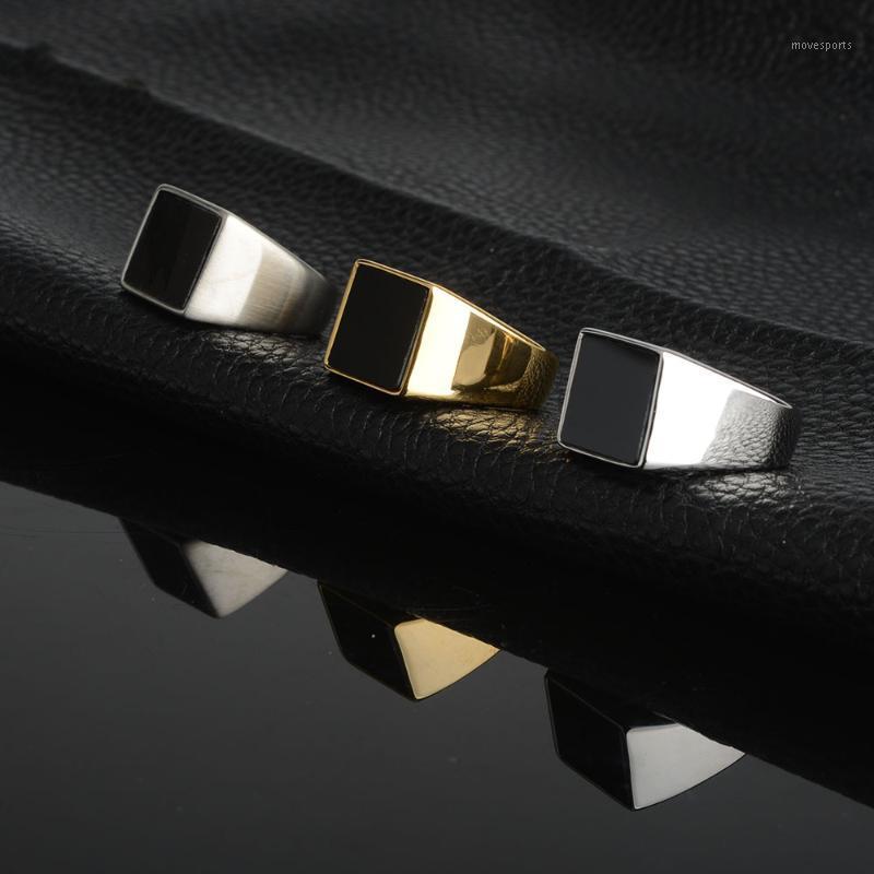 Cluster Rings Men's Ring Rock Punk Smooth Stainless Steel Black Stone Gold Silver Color Hip Hop For Men Party Jewelry Wholesale1
Cluster Rings Men's Ring Rock Punk Smooth Stainless Steel Black Stone Gold Silver Color Hip Hop For Men Party Jewelry Wholesale1