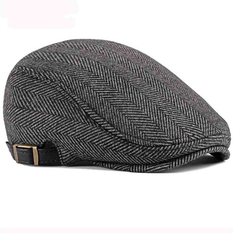 HT2888 Berets Men High Quality Autumn Winter Wool Hat Striped Ivy sboy Flat Cap Artist Painter Male Adjustable Beret 210429, Plaid grey
HT2888 Berets Men High Quality Autumn Winter Wool Hat Striped Ivy sboy Flat Cap Artist Painter Male Adjustable Beret 210429, Plaid grey
