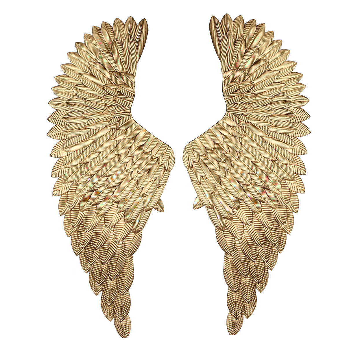 Wall Decoration Angel Wings Retro Metal wings Bar Coffee Shop Wall Decoration Home Bedroom Living room decor Christmas Industry 210727