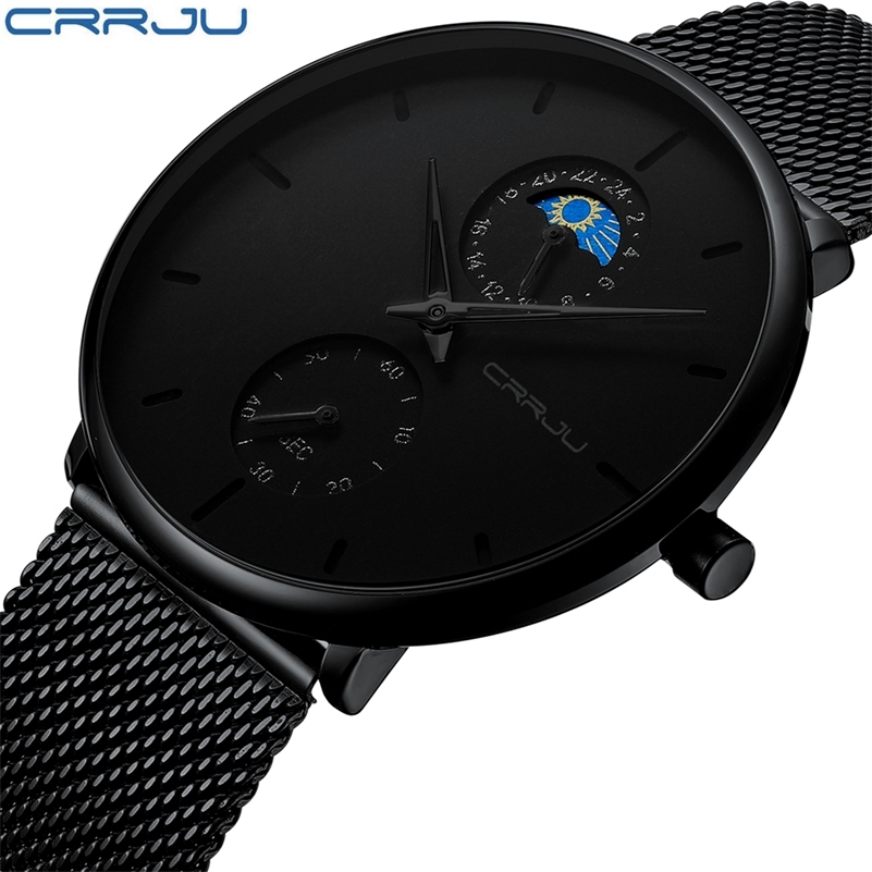 CRRJU Fashion Watches Mens Full Steel Dress Watches Luxury Quartz Watch Men Casual Mesh Waterproof Sport Watch erkek kol saati 210517, Black rose
CRRJU Fashion Watches Mens Full Steel Dress Watches Luxury Quartz Watch Men Casual Mesh Waterproof Sport Watch erkek kol saati 210517, Black rose