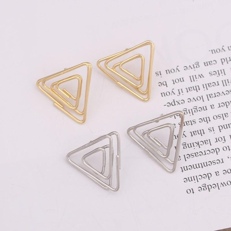 Stud Wholesales Simple Small Spiral Geometric Triangle Paper Clip Earrings For Women Earring Jewelry Accessories
Stud Wholesales Simple Small Spiral Geometric Triangle Paper Clip Earrings For Women Earring Jewelry Accessories