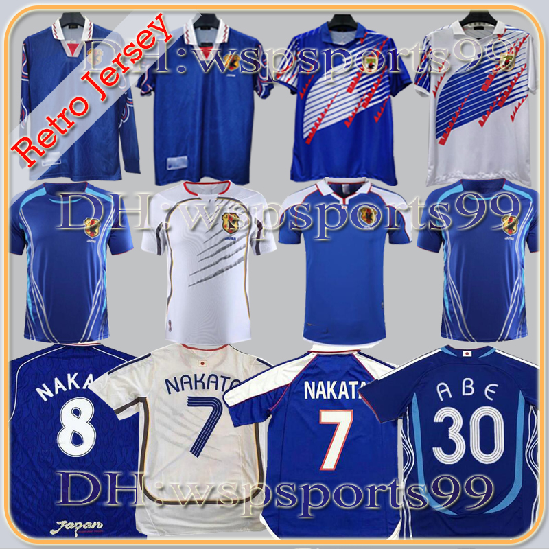 NAKATA Japan Retro soccer jerseys vintage 1994 1998 99 2000 2006 SOMA AKITA OKANO KAWAGUCHI 2002 Classic football shirt KAZU HATTORI long short sleeve, 2006 away
NAKATA Japan Retro soccer jerseys vintage 1994 1998 99 2000 2006 SOMA AKITA OKANO KAWAGUCHI 2002 Classic football shirt KAZU HATTORI long short sleeve, 2006 away