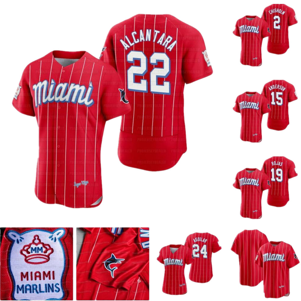 Marlins 2021 City Connect Miami Jersey Sandy Alcantara Brian Anderson Miguel Rojas Jonathan Villar Lewis Brinson Caleb Smith Jorge Alfaro Jo, Blue;black
Marlins 2021 City Connect Miami Jersey Sandy Alcantara Brian Anderson Miguel Rojas Jonathan Villar Lewis Brinson Caleb Smith Jorge Alfaro Jo, Blue;black