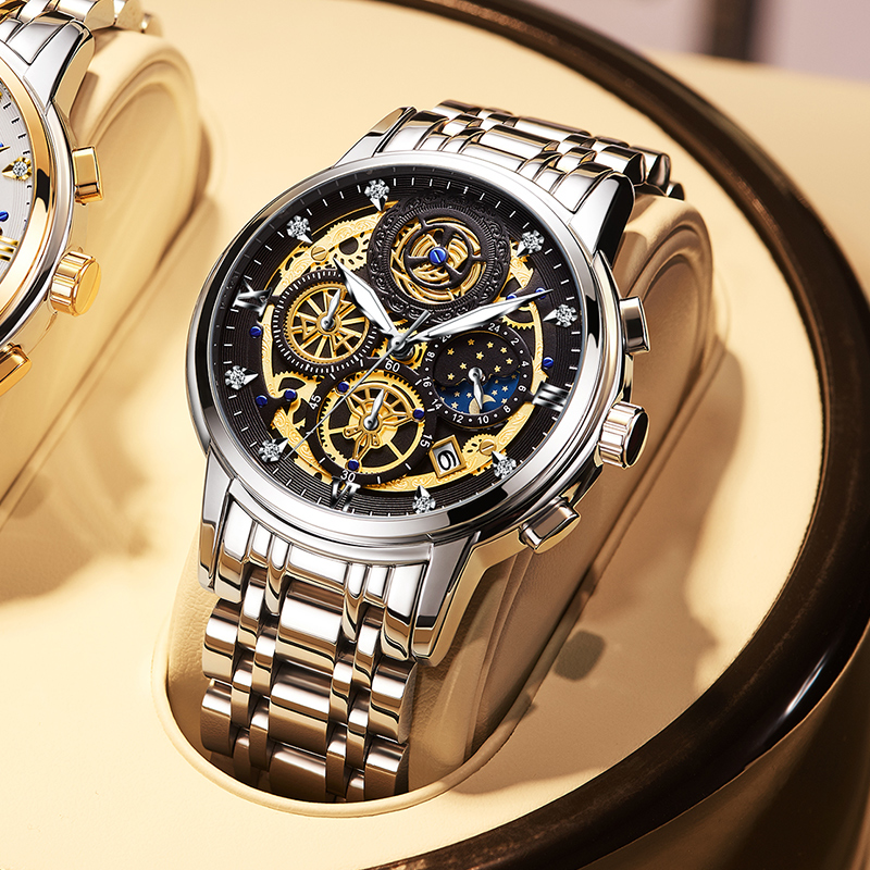 WISHDOIT 2021 New Fashion Men Watch Calendar Stainless Steel Top Brand Luxury Sports Chronograph Quartz Watch Relogio Masculinog, Between gold white
WISHDOIT 2021 New Fashion Men Watch Calendar Stainless Steel Top Brand Luxury Sports Chronograph Quartz Watch Relogio Masculinog, Between gold white