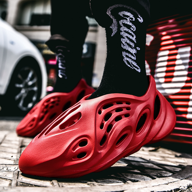 2021 fashion summer foam runner color red sandals slides men's outdoor water shoes beach slippers for ladies, Navy
2021 fashion summer foam runner color red sandals slides men's outdoor water shoes beach slippers for ladies, Navy