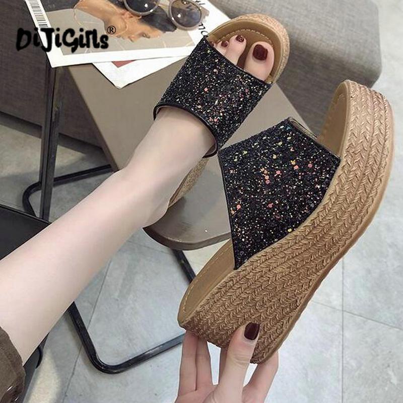Slippers Summer Wedge Platform High Heels Women Slipper Lady Outside Shoes Basic Clog Flip Flop Sandals Drop Ship, Black
Slippers Summer Wedge Platform High Heels Women Slipper Lady Outside Shoes Basic Clog Flip Flop Sandals Drop Ship, Black