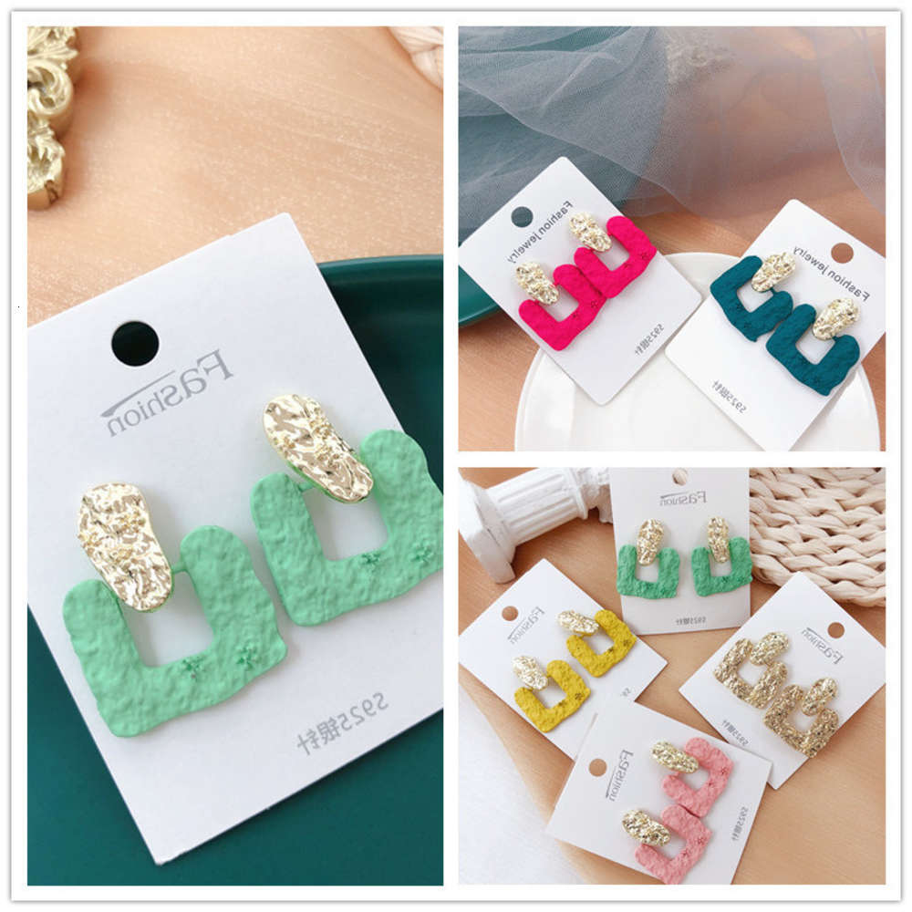 earrings Japan and South Korea simple fashion temperament color personality geometric S925 silver needle net red Earrings female, Golden
earrings Japan and South Korea simple fashion temperament color personality geometric S925 silver needle net red Earrings female, Golden