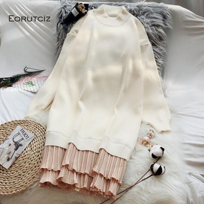 eorutciz winter pleated sweater dress women knitting thick basic dress turtleneck spring patchwork long sleeve dresses lm520, Black;gray
eorutciz winter pleated sweater dress women knitting thick basic dress turtleneck spring patchwork long sleeve dresses lm520, Black;gray