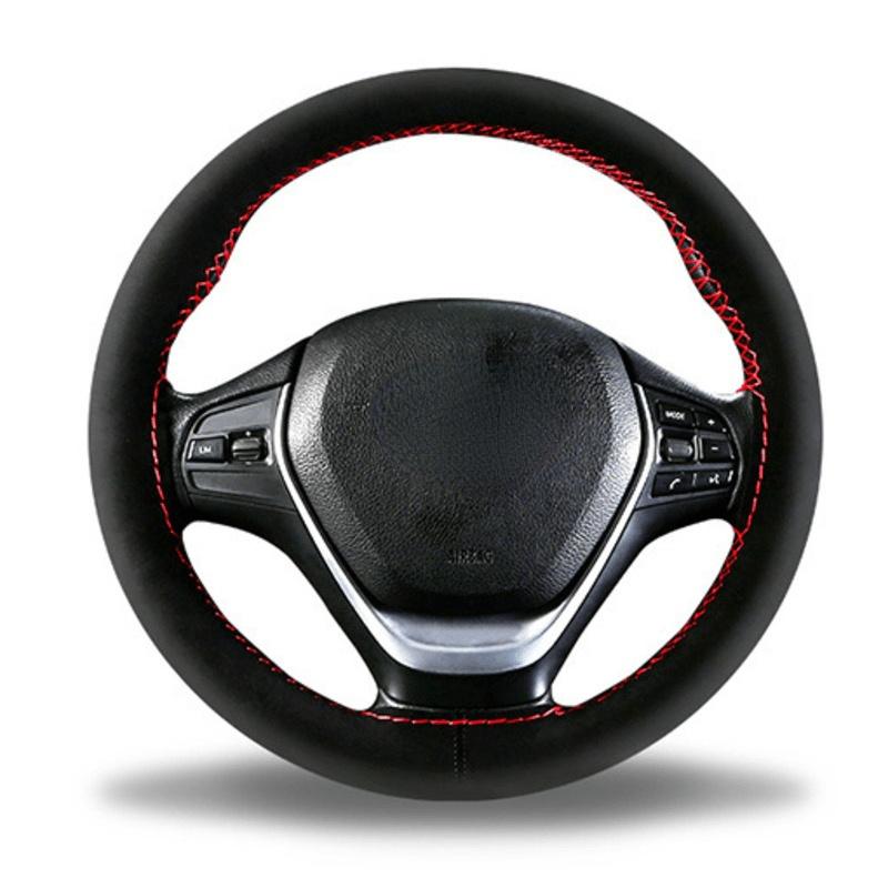 Steering Wheel Covers 38cm Car Universal Cover High Quality Suede Material Sweat-absorbent Non-slip Hand-sewn Auto Parts
Steering Wheel Covers 38cm Car Universal Cover High Quality Suede Material Sweat-absorbent Non-slip Hand-sewn Auto Parts