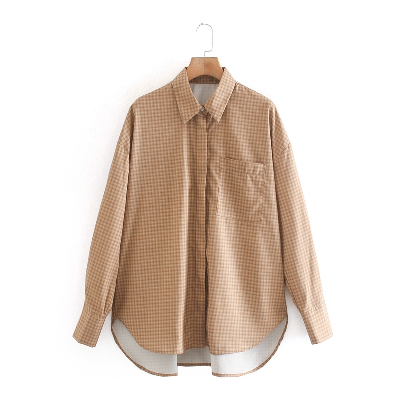 Casual Plus Size Loose Blouse Women Spring Plaid Tops Turn Down Collar Shirts Ladies Office NX9869 210525, Khaki
Casual Plus Size Loose Blouse Women Spring Plaid Tops Turn Down Collar Shirts Ladies Office NX9869 210525, Khaki