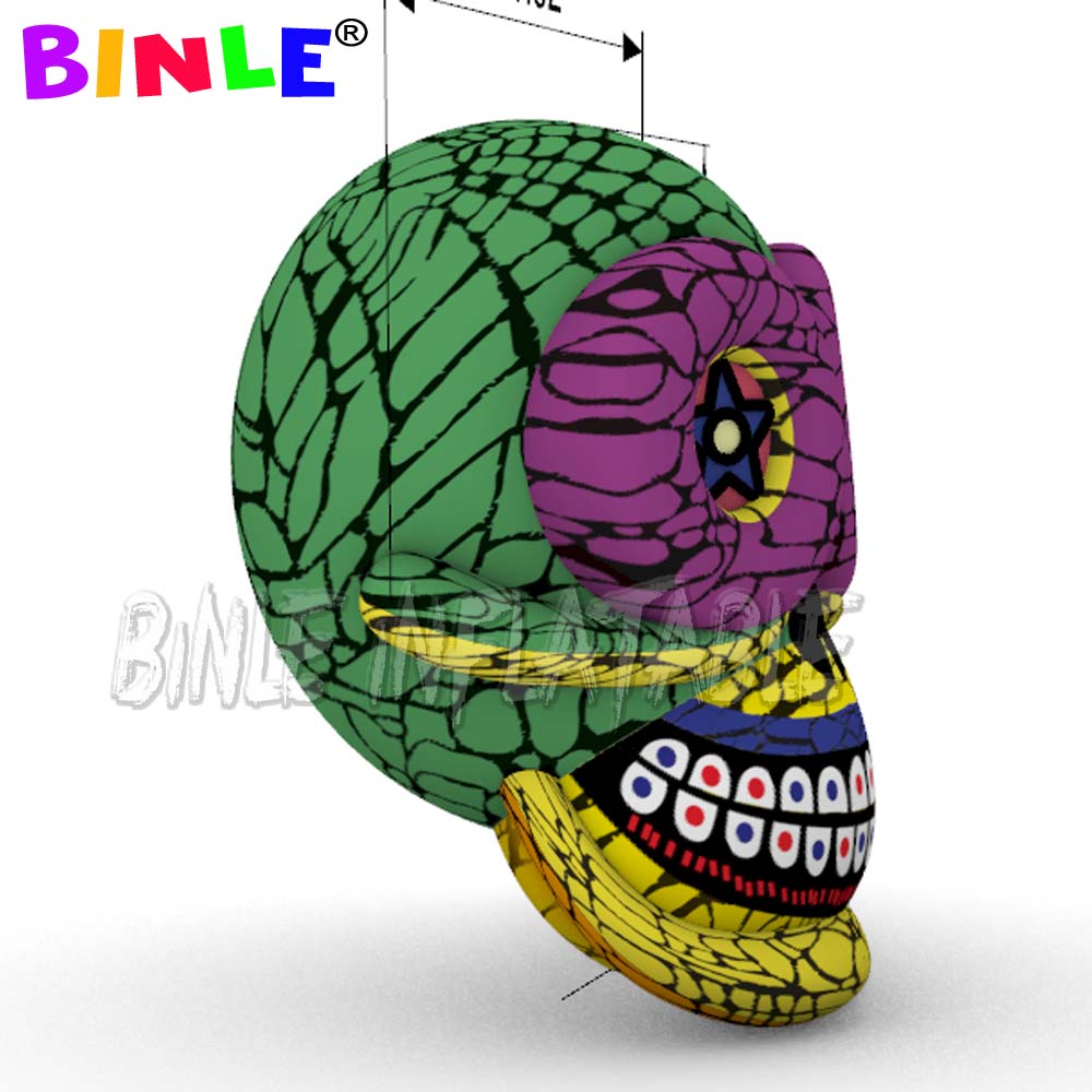 New Arrival festival inflatable skull Halloween for sale giant ghost skeleton head fors Club Party Stage Decoration