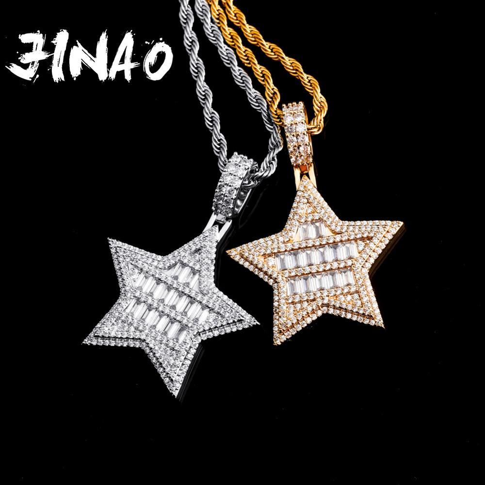 JINAO High Quality Pentagram Pendant Necklace Iced Out Cubic Zirconia Hip Hop Star Jewelry For Gift Women And Men X0509
JINAO High Quality Pentagram Pendant Necklace Iced Out Cubic Zirconia Hip Hop Star Jewelry For Gift Women And Men X0509
