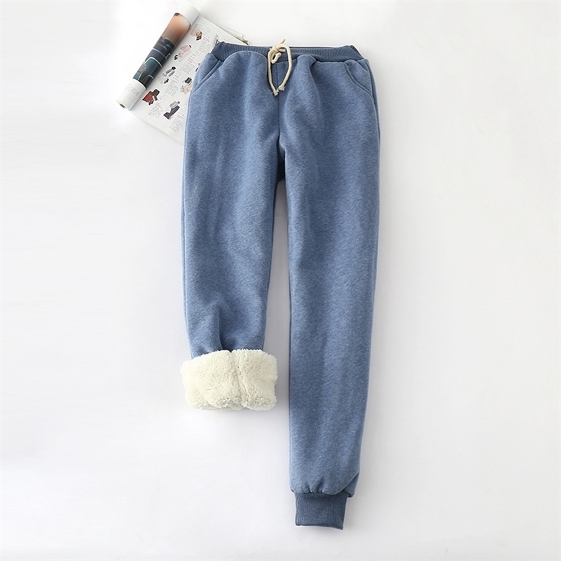 Winter Lambskin Thicker Elastic Waist Pants Loose Large Size Solid Color Cotton Harem Pants Women Casual Warm Trousers 210518, Aqua
Winter Lambskin Thicker Elastic Waist Pants Loose Large Size Solid Color Cotton Harem Pants Women Casual Warm Trousers 210518, Aqua