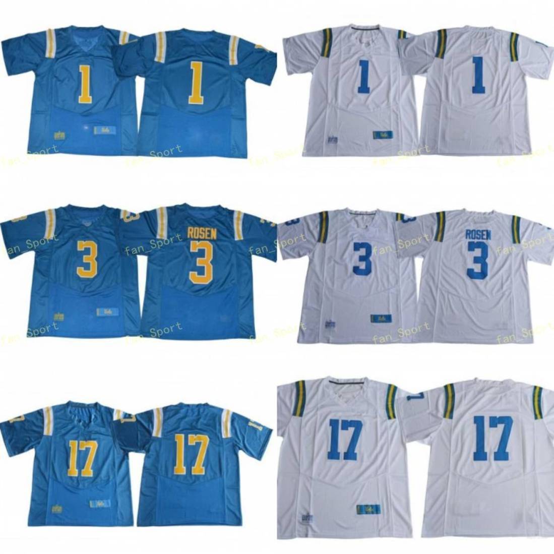 NCAA UCLA Bruins #1 Soso Jamabo 3 Josh Rosen Jersey 17 Christian Pabico Blue White College Football Jerseys Fast Shipipng, As
NCAA UCLA Bruins #1 Soso Jamabo 3 Josh Rosen Jersey 17 Christian Pabico Blue White College Football Jerseys Fast Shipipng, As