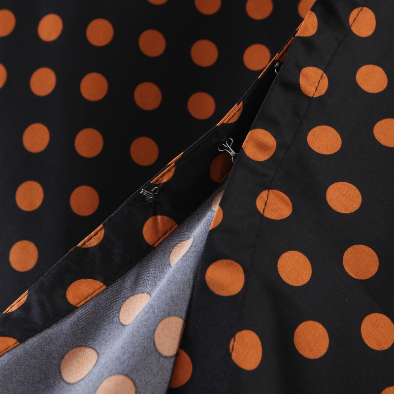 French Summer Polka Dot Print Bandage Spaghetti Strap Midi Dress Retro Sexy Women Lacing Up Sling Slit Vestido 210429