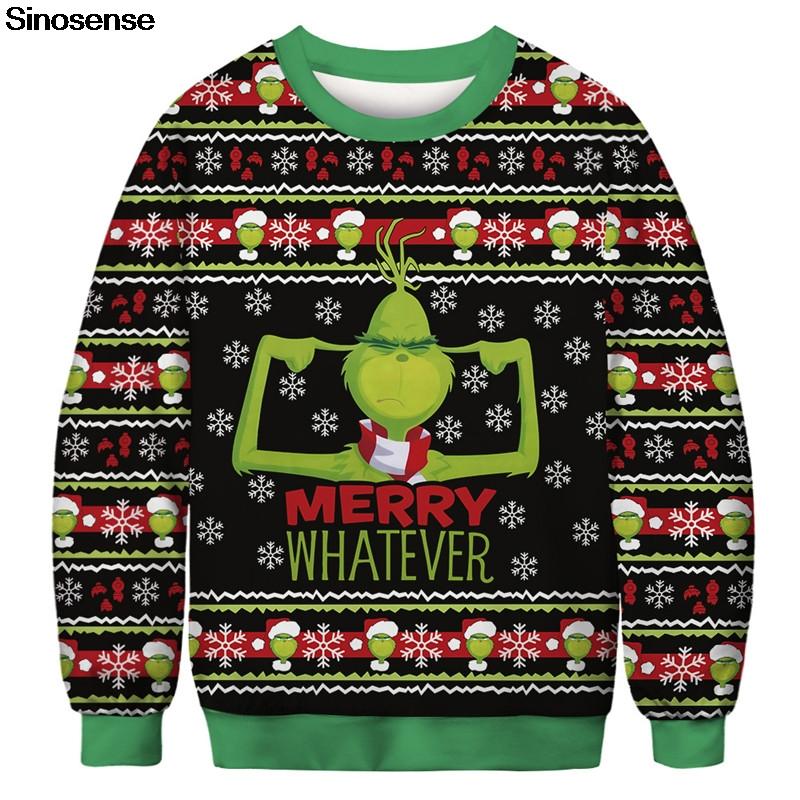 Ugly Christmas Sweater Men Women Autumn Winter Clothing 3D Funny Printed Sweaters Jumpers Tops Pullover Holiday Xmas Sweatshirts Men's
