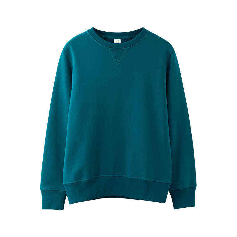Autumn Long Sleeve Women Hoodies Pure Color Casual Tops Couple's O-Neck Cotton Hoodies Women Sweatshirt 211108