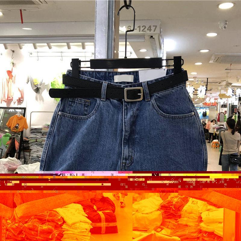 Women's Shorts Denim Classic Vintage High Waist Blue Wide Leg Female 2021 Caual Summer Ladies Jeans For Women