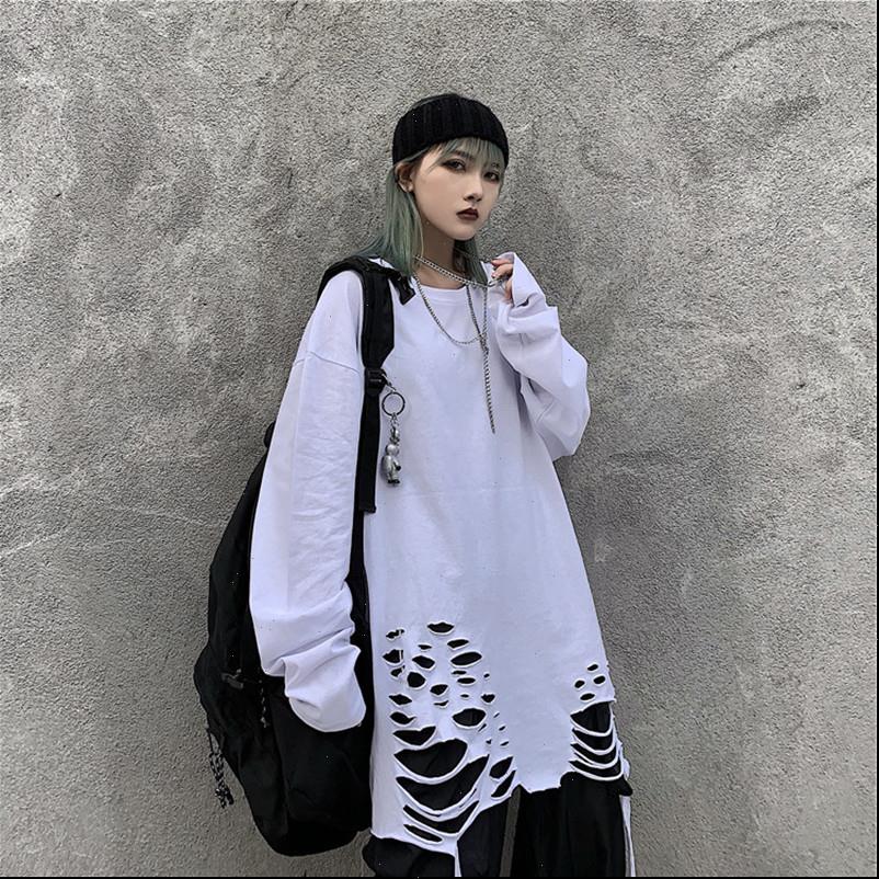 womens t shirts women vintage punk long sleeve shirt black white ripped hole ladies harajuku hip hop oversized tee
womens t shirts women vintage punk long sleeve shirt black white ripped hole ladies harajuku hip hop oversized tee