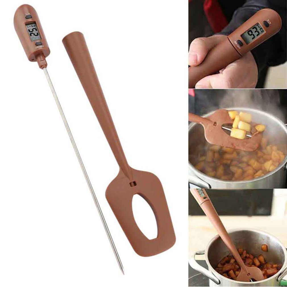 Digital Cooking Thermometer Double use Silicone Scratcher Spacer Cooking Food Thermometer Domestic Baking Tool