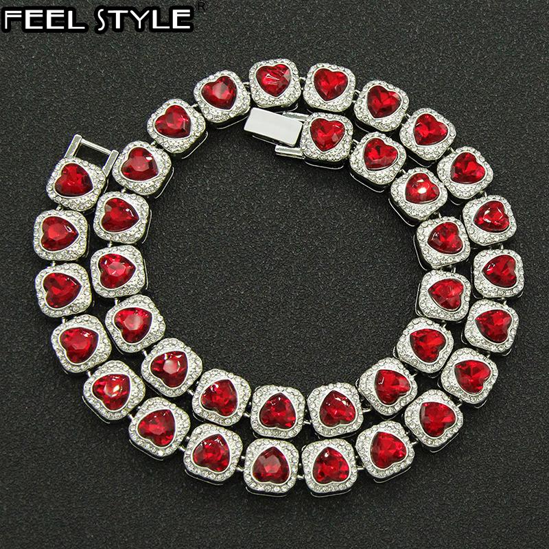 Chains Hip Hop 13mm Iced Out Bracelet Peach Heart Love Red Rhinestone Glitter Miami Cuban Chain Necklace Men Women Bracelets Jewelry, Silver
Chains Hip Hop 13mm Iced Out Bracelet Peach Heart Love Red Rhinestone Glitter Miami Cuban Chain Necklace Men Women Bracelets Jewelry, Silver