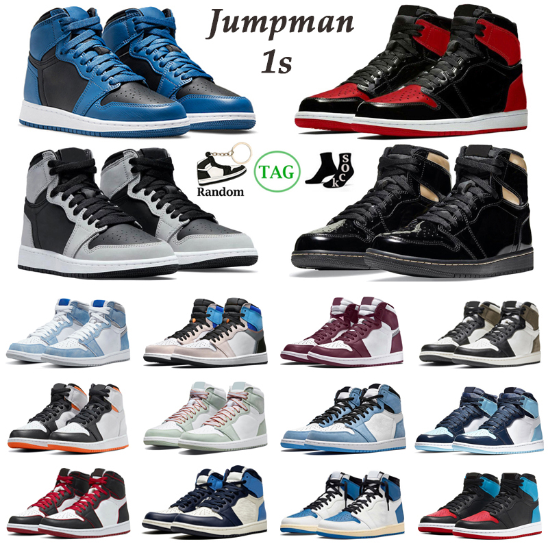 Hotsale 1s High OG Basketball Shoes Men Women Jumpman 1 Dark Marina Blue Bred Patent Bordeaux Hyper Royal Dark Mocha Pine Green Pollen Mens Trainers Sport Sneakers, Silver toe
Hotsale 1s High OG Basketball Shoes Men Women Jumpman 1 Dark Marina Blue Bred Patent Bordeaux Hyper Royal Dark Mocha Pine Green Pollen Mens Trainers Sport Sneakers, Silver toe