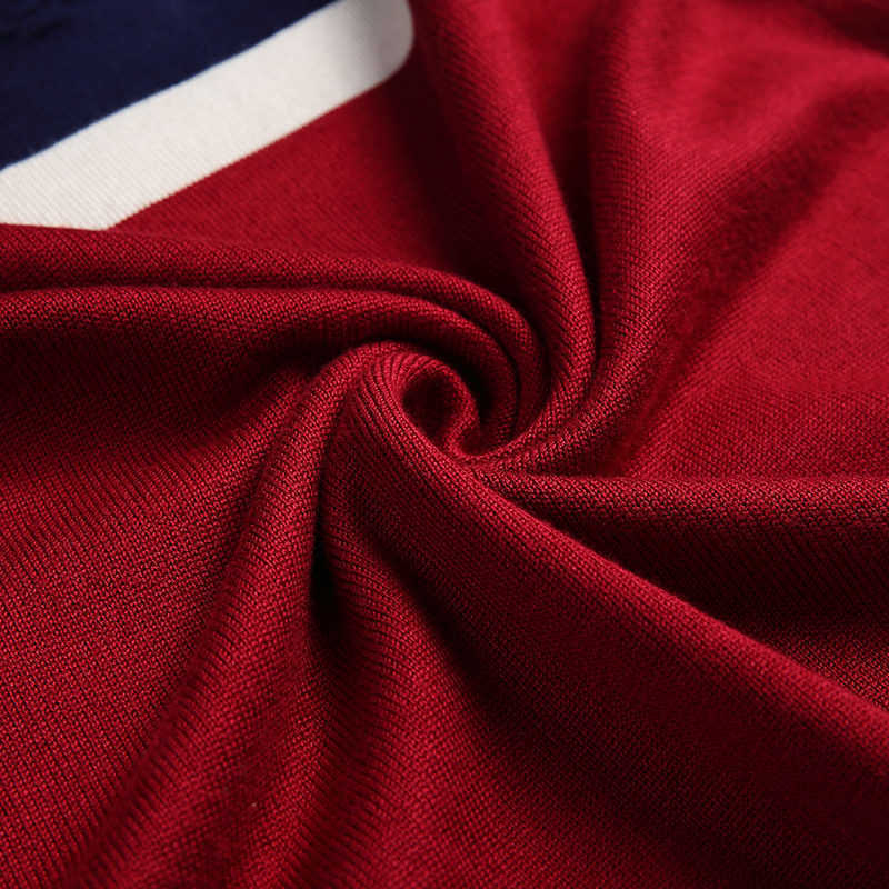 Liseaven Men Pullover Sweater V Neck Casual Slim Fit Sweaters Long Sleeve Pullover Tops 210929