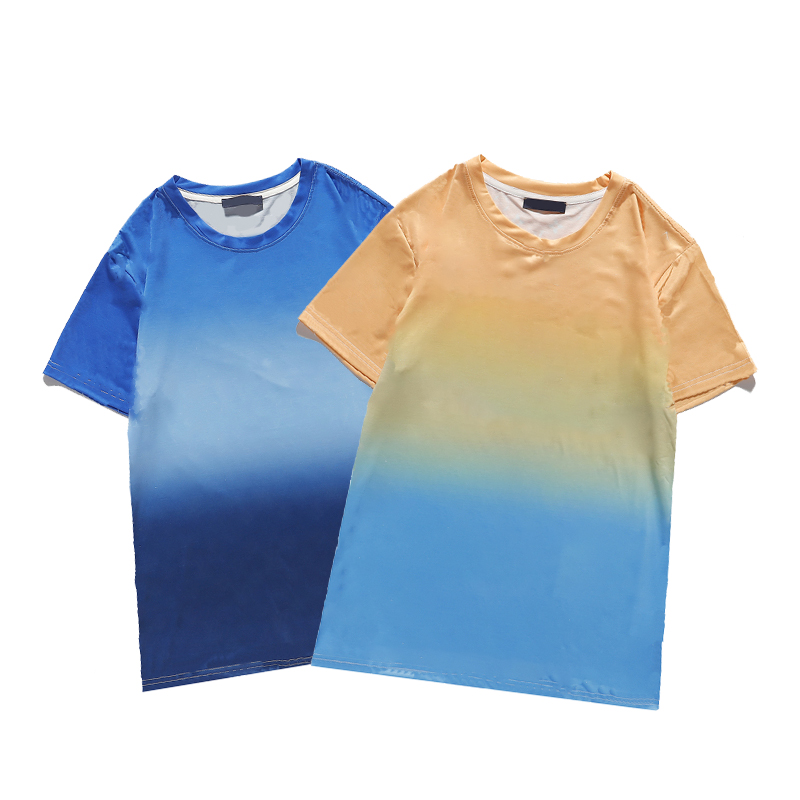 2021 tops 100%cotton couple shirt comfortable beach designe mens T-shirt Precision print letter gradient color womens t shirts Size M-XXL, Gradient 1
2021 tops 100%cotton couple shirt comfortable beach designe mens T-shirt Precision print letter gradient color womens t shirts Size M-XXL, Gradient 1