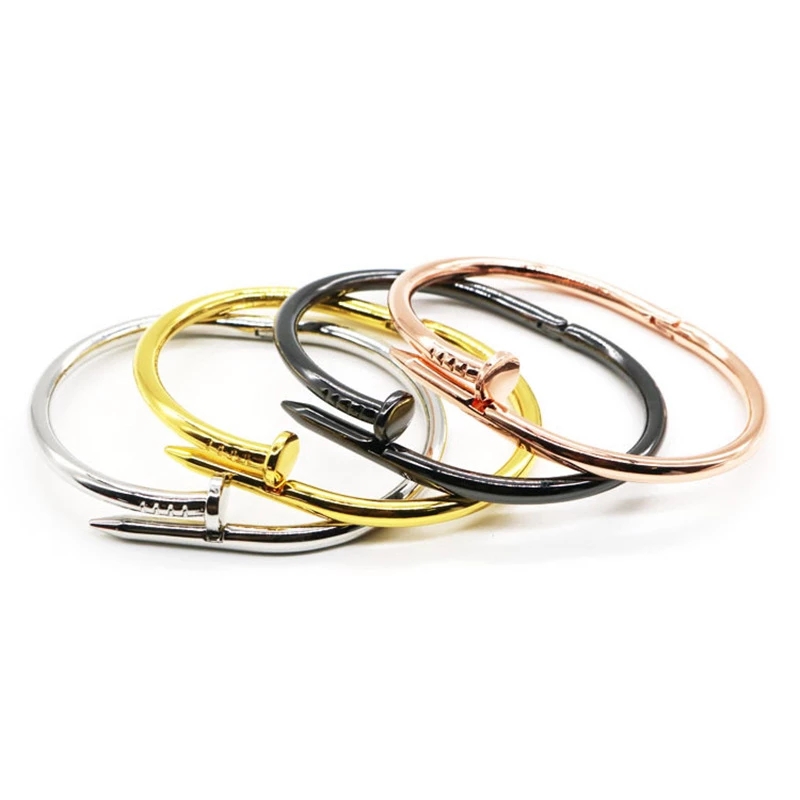 Classic Nail Bracelet men love Bracelets Diamonds designer Bangle luxury jewelry Titanium steel Alloy Gold-Plated Craft Gold Silver Rose Never fade Not allergic
Classic Nail Bracelet men love Bracelets Diamonds designer Bangle luxury jewelry Titanium steel Alloy Gold-Plated Craft Gold Silver Rose Never fade Not allergic