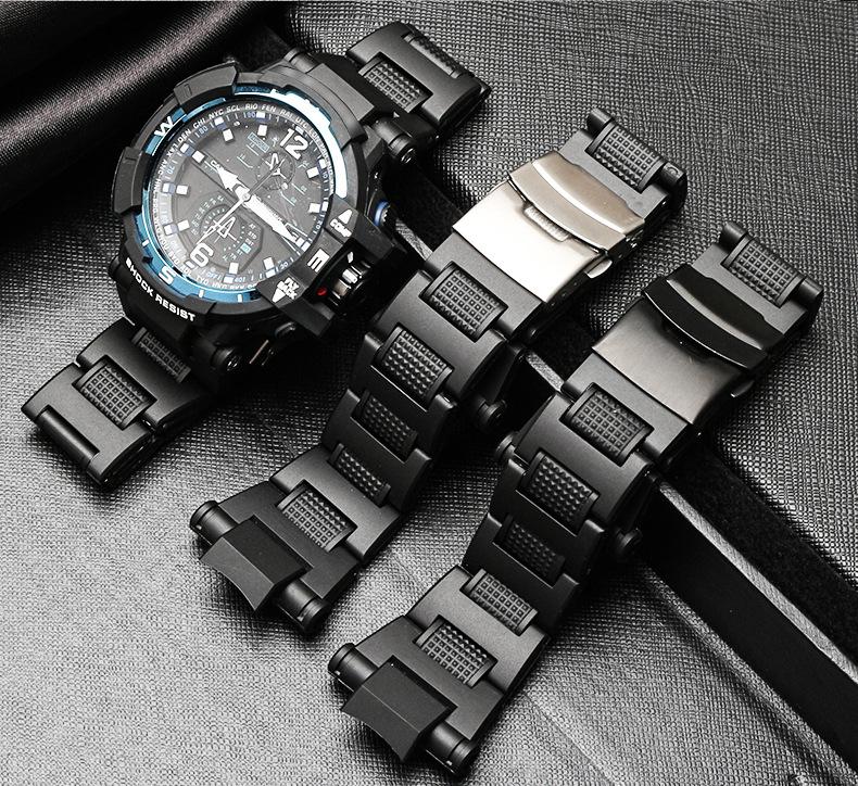 Watch Bands 16MM Chain Accessories Band Professional For GW-A1100FC GW-A1000 Strap Black Plastic Steel Safety Buckle Bracelet
Watch Bands 16MM Chain Accessories Band Professional For GW-A1100FC GW-A1000 Strap Black Plastic Steel Safety Buckle Bracelet