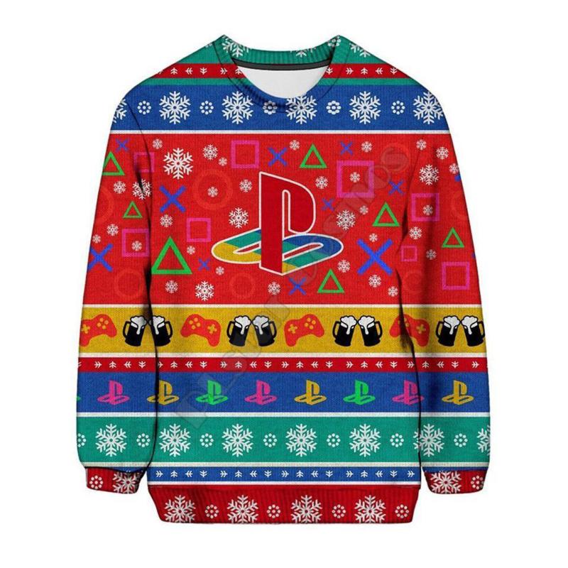 Men's Hoodies & Sweatshirts PLstar Cosmos Christmas Sweater Fashion Funny Playstation 3D Printed Women For Men Pullover Cosplay Costumes, Black
Men's Hoodies & Sweatshirts PLstar Cosmos Christmas Sweater Fashion Funny Playstation 3D Printed Women For Men Pullover Cosplay Costumes, Black