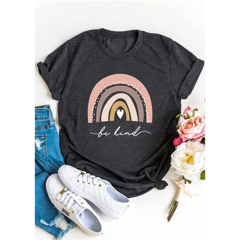 Mixed color printing women is fashion word 3D printing short slim T-shirt summer casual round neck short top short sleeve T-shirt, White
Mixed color printing women is fashion word 3D printing short slim T-shirt summer casual round neck short top short sleeve T-shirt, White
