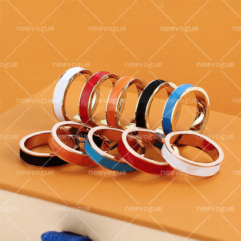 Stainless Steel Colorful Band Rings for Women Men jewelry letter Gold Silver Rose Ring
Stainless Steel Colorful Band Rings for Women Men jewelry letter Gold Silver Rose Ring