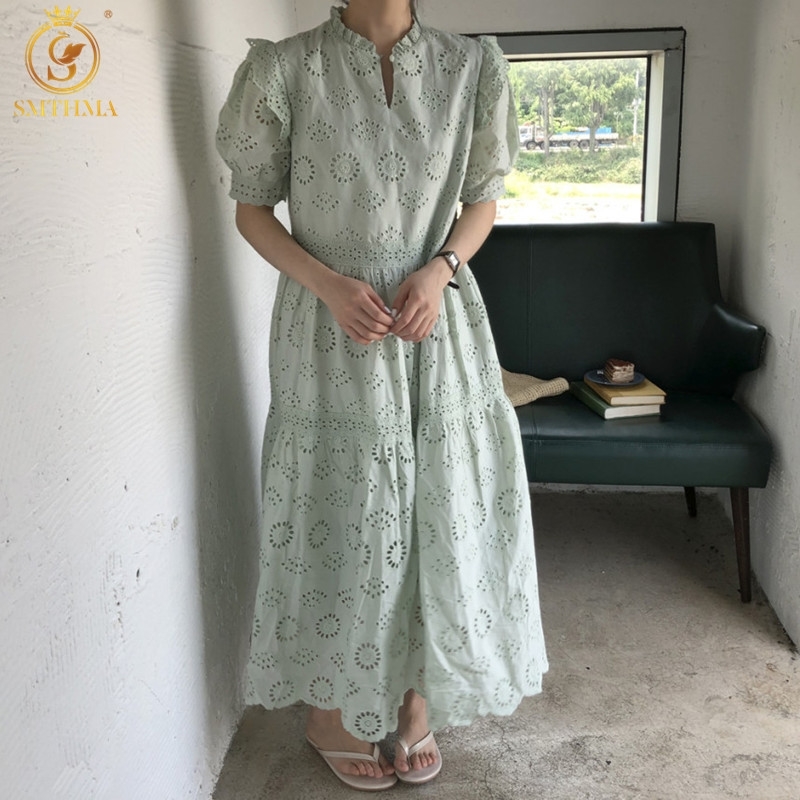 Arrival Luxury Lace Embroidered Dress Summer Women Ruffles Sleeve Elegant Office Party Loose Dresses Robe 210520, Picture color
Arrival Luxury Lace Embroidered Dress Summer Women Ruffles Sleeve Elegant Office Party Loose Dresses Robe 210520, Picture color