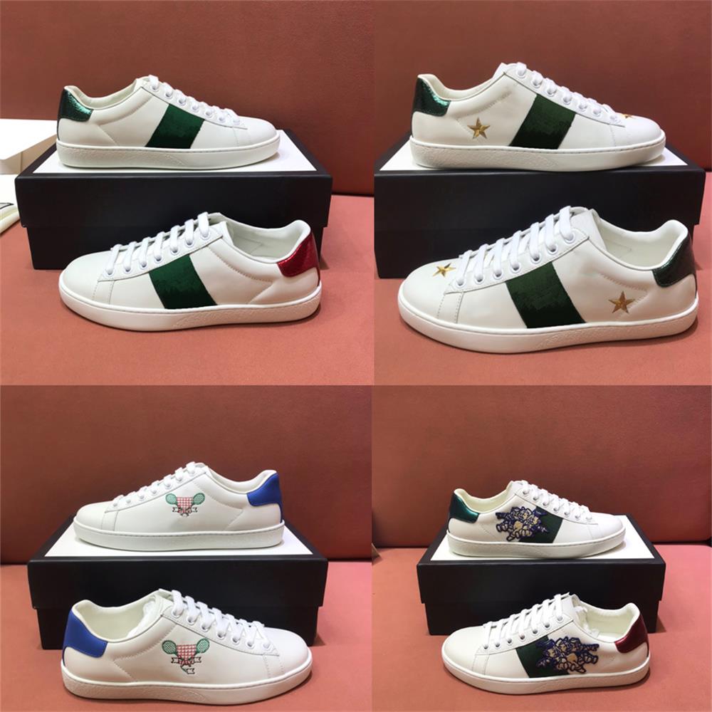 2021 Designer Casual Shoes Men Women White Shoe Classic Stripe Canvas Splicing Sneakers Animal Embroidery Color Heel Trainers Size 35-48with box, Color13
2021 Designer Casual Shoes Men Women White Shoe Classic Stripe Canvas Splicing Sneakers Animal Embroidery Color Heel Trainers Size 35-48with box, Color13