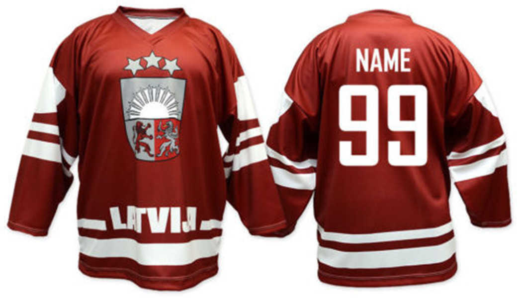 Team Latvia Latvija White red Ice Hockey Jersey Men's Embroidery Stitched Customize any number and name Jerseys, Black
Team Latvia Latvija White red Ice Hockey Jersey Men's Embroidery Stitched Customize any number and name Jerseys, Black