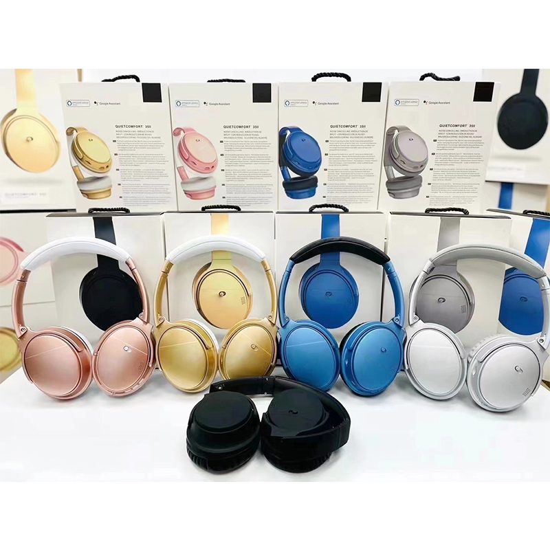 QC 35 II Bluetooth Earphones Wilreless Headphone Headset Brand Earphone With Retail Box Rosegold Gold Blue Silver Black 5 Colors
QC 35 II Bluetooth Earphones Wilreless Headphone Headset Brand Earphone With Retail Box Rosegold Gold Blue Silver Black 5 Colors