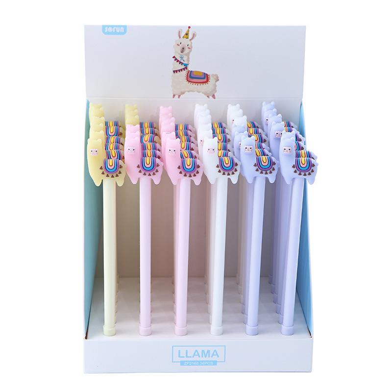 Gel Pens 36 Pcs/lot Cartoon Alpaca Pen Cute 0.5 Mm Black Ink Signature Promotional Gift Stationery School Supplies
Gel Pens 36 Pcs/lot Cartoon Alpaca Pen Cute 0.5 Mm Black Ink Signature Promotional Gift Stationery School Supplies