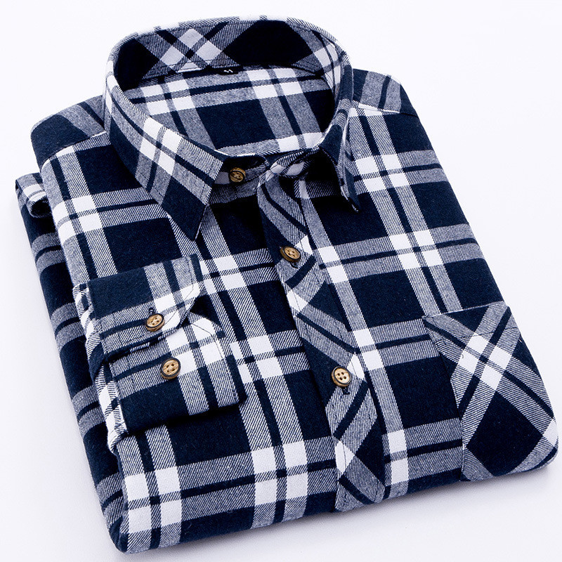 Red Flannel Plaid Shirt Men Fashion Dress Men shirt Casual Warm Soft Long Sleeve Shirts camiseta masculina chemise homme 210410