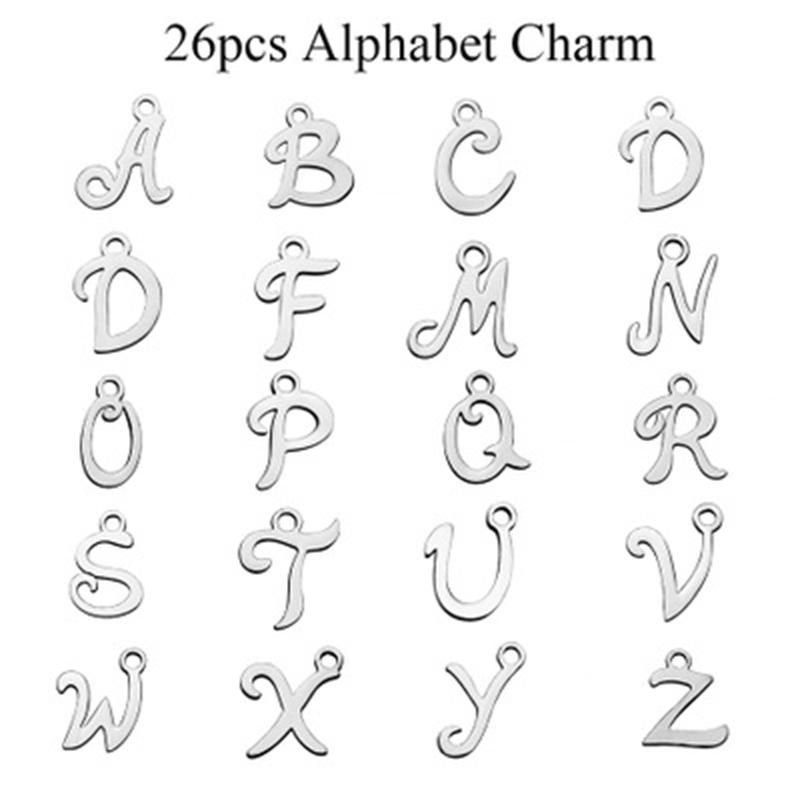 Charms (10Pcs) A-Z Initial Letters Pendant Stainless Steel Letter For Bracelet Necklace DIY Fashion, Bronze;silver
Charms (10Pcs) A-Z Initial Letters Pendant Stainless Steel Letter For Bracelet Necklace DIY Fashion, Bronze;silver