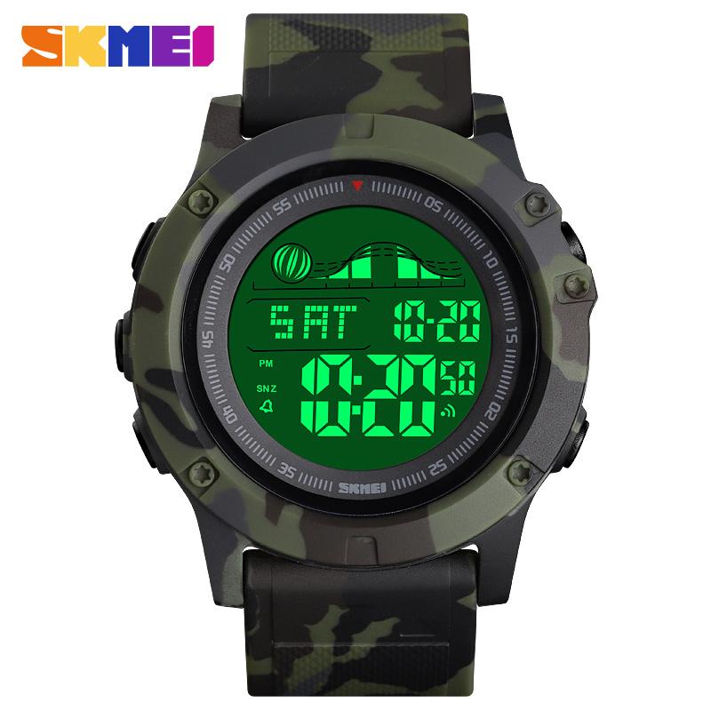 Wristwatches SKMEI Trend Men's Watch Big Dial Waterproof Alarm Clock Sport Watches LED Army Digital Man Wrist Relogio Masculino 1476, Slivery;brown
Wristwatches SKMEI Trend Men's Watch Big Dial Waterproof Alarm Clock Sport Watches LED Army Digital Man Wrist Relogio Masculino 1476, Slivery;brown