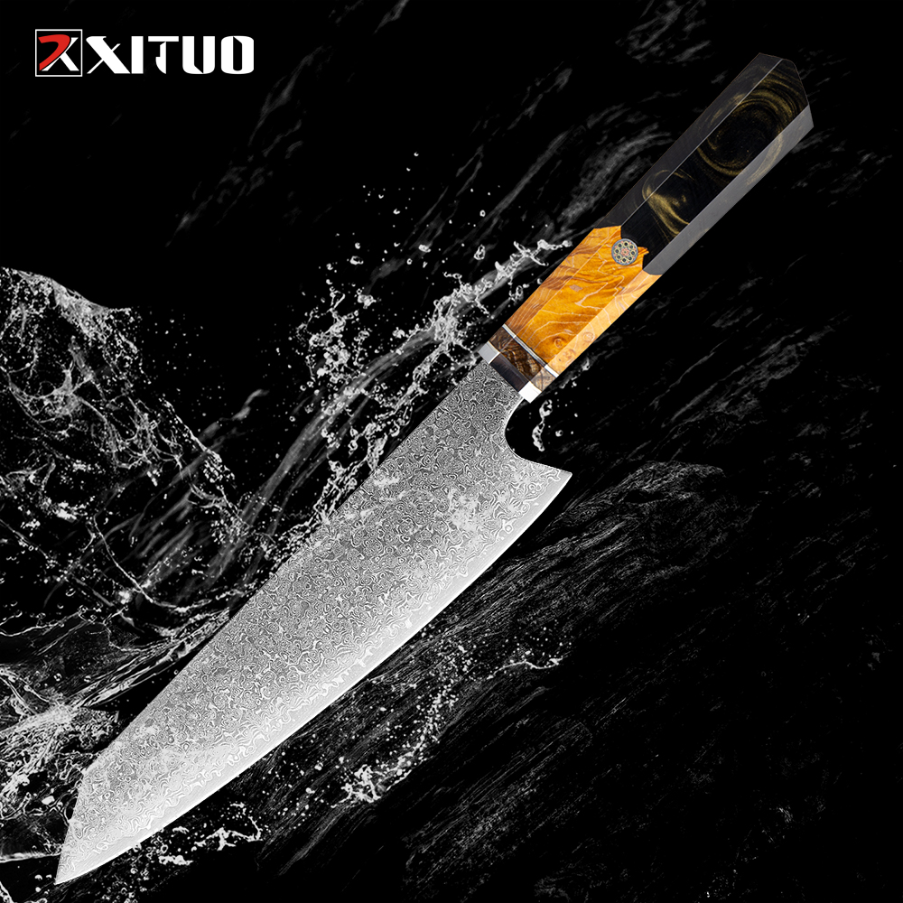 XITUO Chef Kiritsuke Knife VG10 Japanese Damascus Stainless Steel 67 Layers Gyuto Kitchen Professional Meat Slicing Cooking Tool
XITUO Chef Kiritsuke Knife VG10 Japanese Damascus Stainless Steel 67 Layers Gyuto Kitchen Professional Meat Slicing Cooking Tool