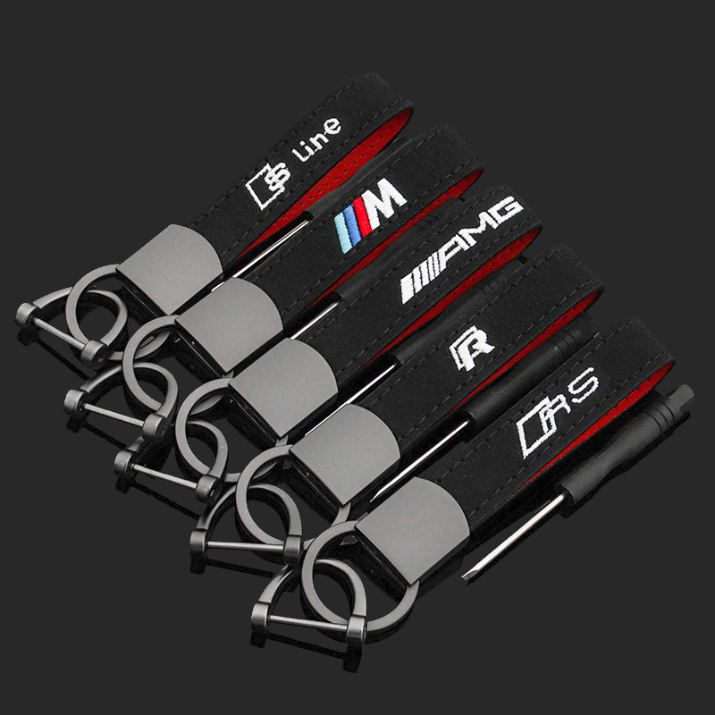 Embroidery m Three Color Audi Sline Rs Volkswagen r Mercedes Benz Amg Suede Car Key Ring, Slivery;golden
Embroidery m Three Color Audi Sline Rs Volkswagen r Mercedes Benz Amg Suede Car Key Ring, Slivery;golden
