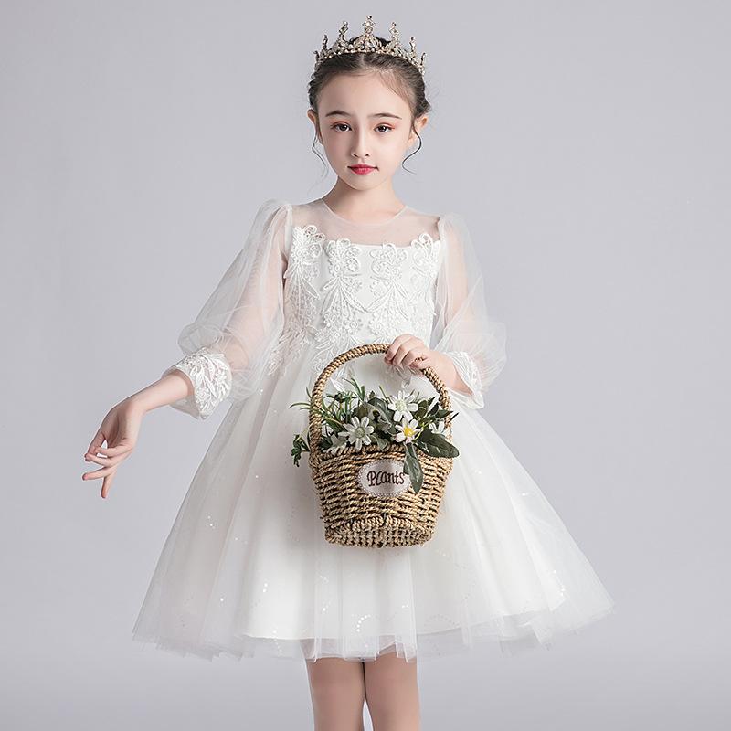 Girl's Dresses Kids Girls Dress Children Bridesmaid Elegant Lantern Sleeve Embroidery Pageant Formal Party Ball Gown 4-9T White, Red;yellow
Girl's Dresses Kids Girls Dress Children Bridesmaid Elegant Lantern Sleeve Embroidery Pageant Formal Party Ball Gown 4-9T White, Red;yellow
