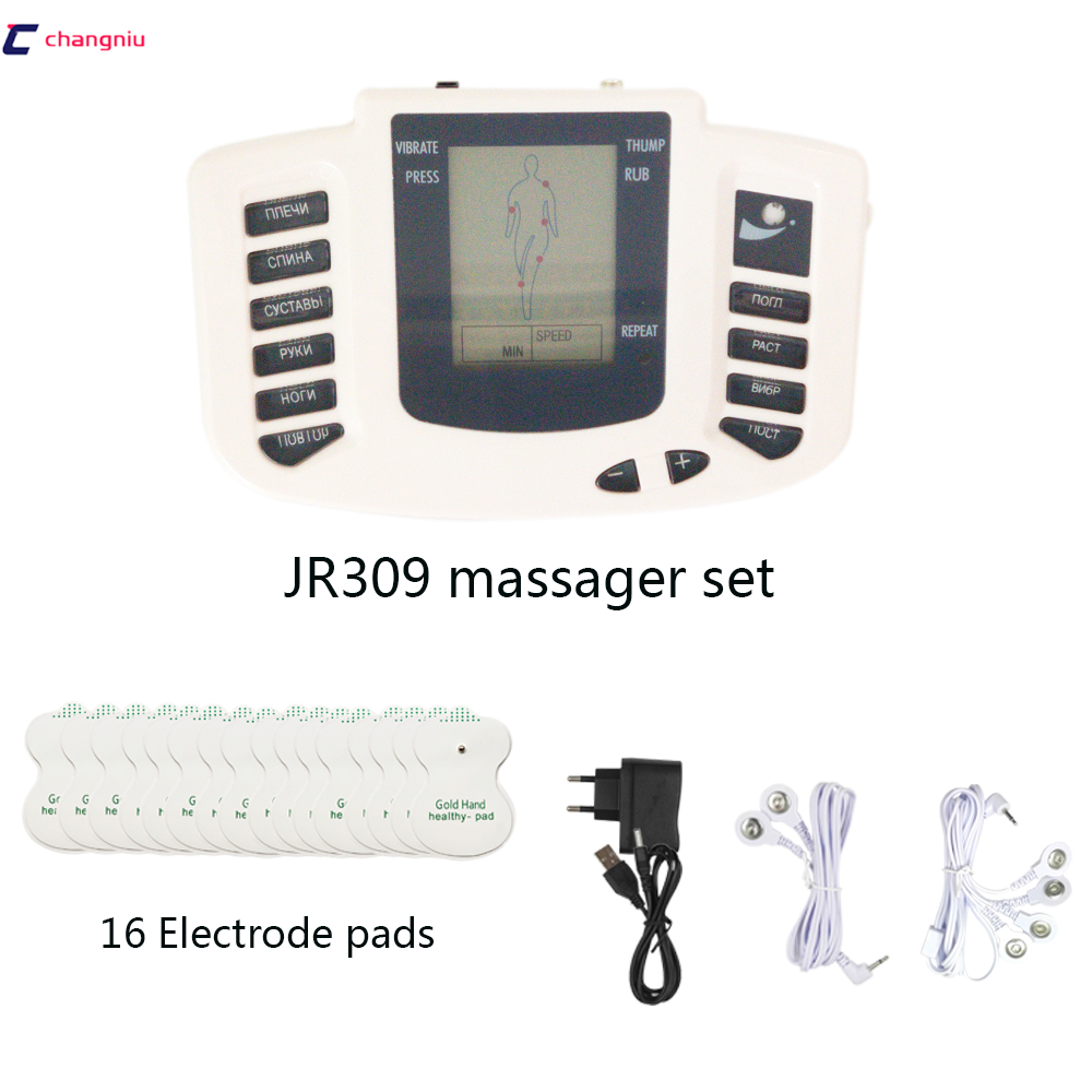 Electrical Muscle Stimulator Russian/English Button Therapy Massager Pulse Tens Acupuncture Full Body Massage Relax Care 16Pads
Electrical Muscle Stimulator Russian/English Button Therapy Massager Pulse Tens Acupuncture Full Body Massage Relax Care 16Pads