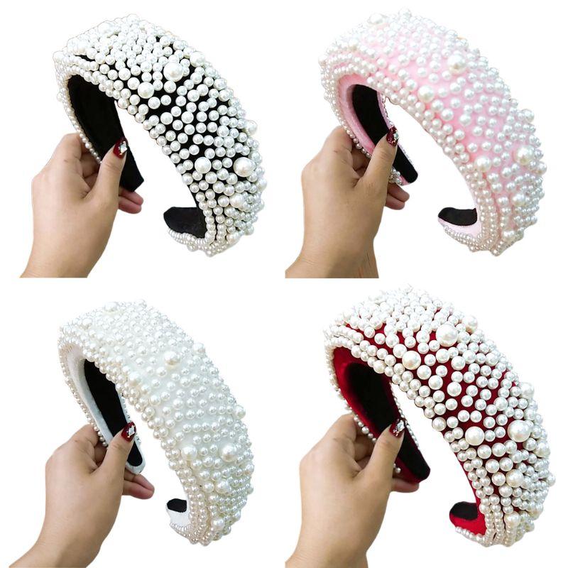 Hair Clips & Barrettes Women Vintage Full Artificial Pearl Padded Sponge Headband Elegant Headdress, Golden;silver
Hair Clips & Barrettes Women Vintage Full Artificial Pearl Padded Sponge Headband Elegant Headdress, Golden;silver