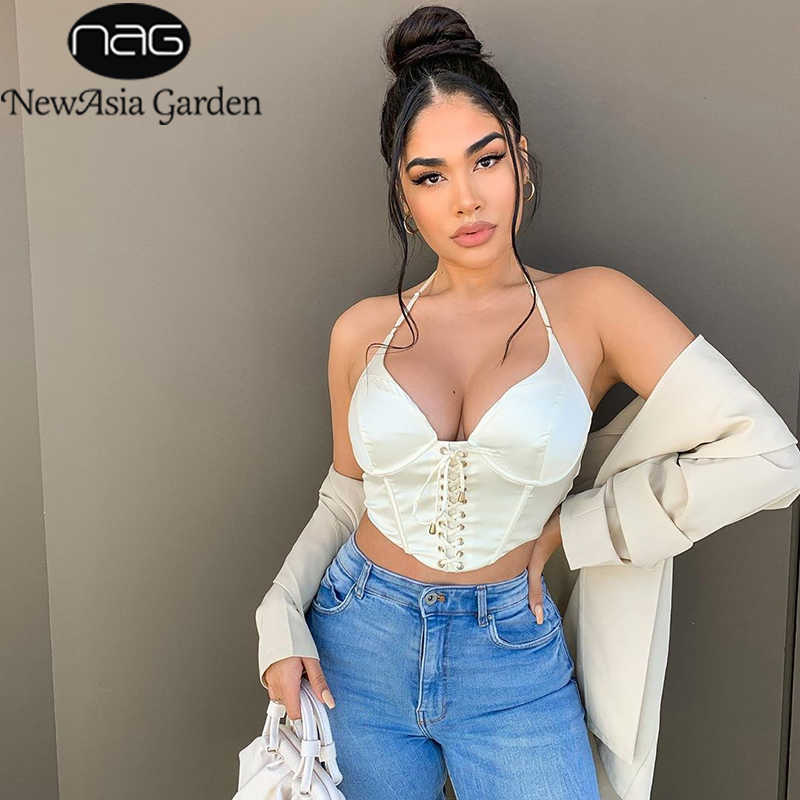 Asia Satin Crop Top Women Spaghetti Straps Criss-Cross Tie Club Party Camisole Summer Sexy Backless Push Up Padded Tank Blue 210616, Beige
Asia Satin Crop Top Women Spaghetti Straps Criss-Cross Tie Club Party Camisole Summer Sexy Backless Push Up Padded Tank Blue 210616, Beige